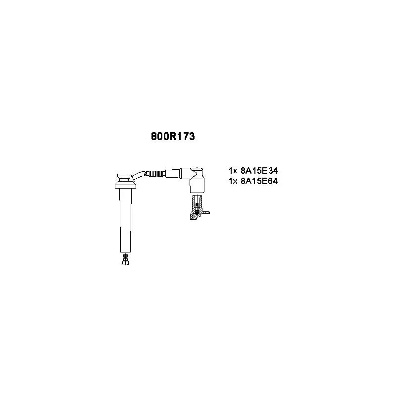 Kit de câbles d'allumage BREMI 800R173