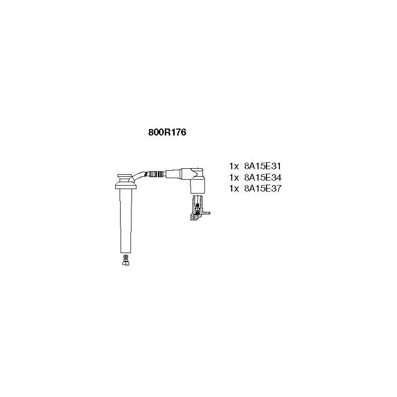 Kit de câbles d'allumage BREMI 800R176