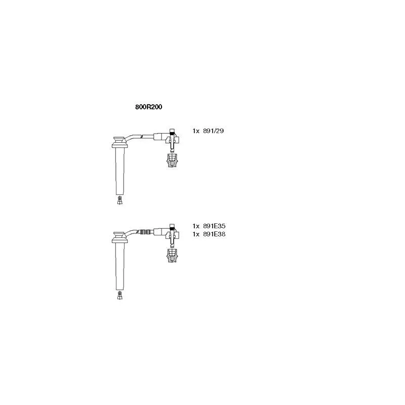 Kit de câbles d'allumage BREMI 800R200