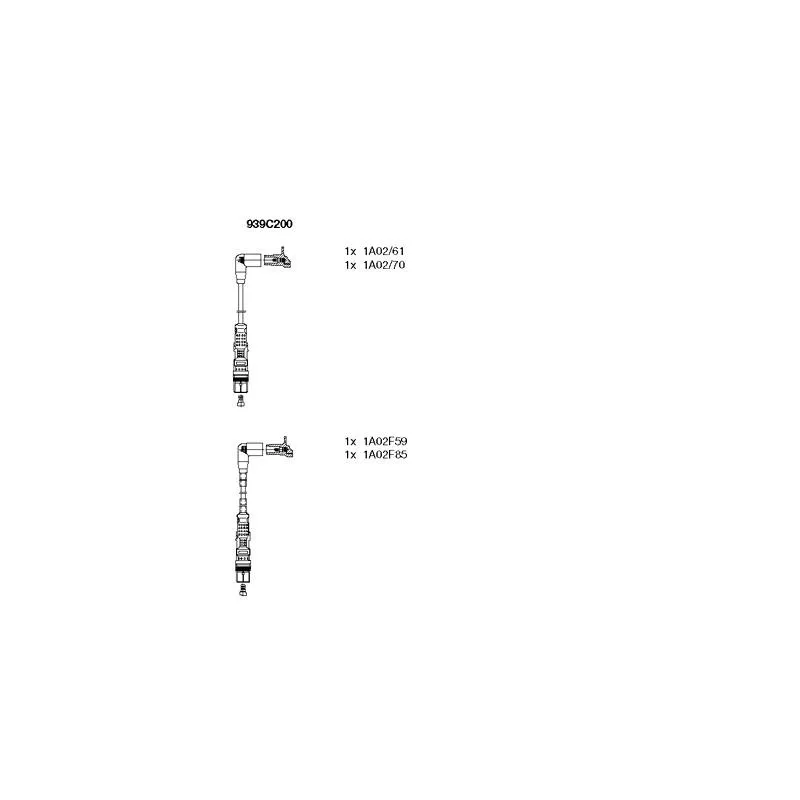 Kit de câbles d'allumage BREMI 939C200