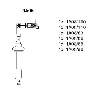 Kit de câbles d'allumage BREMI 9A05