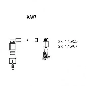 Kit de câbles d'allumage BREMI 9A07