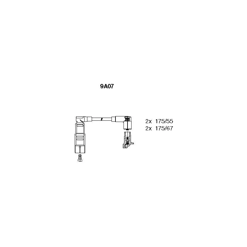Kit de câbles d'allumage BREMI 9A07
