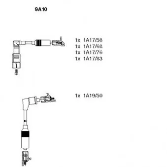 Kit de câbles d'allumage BREMI 9A10