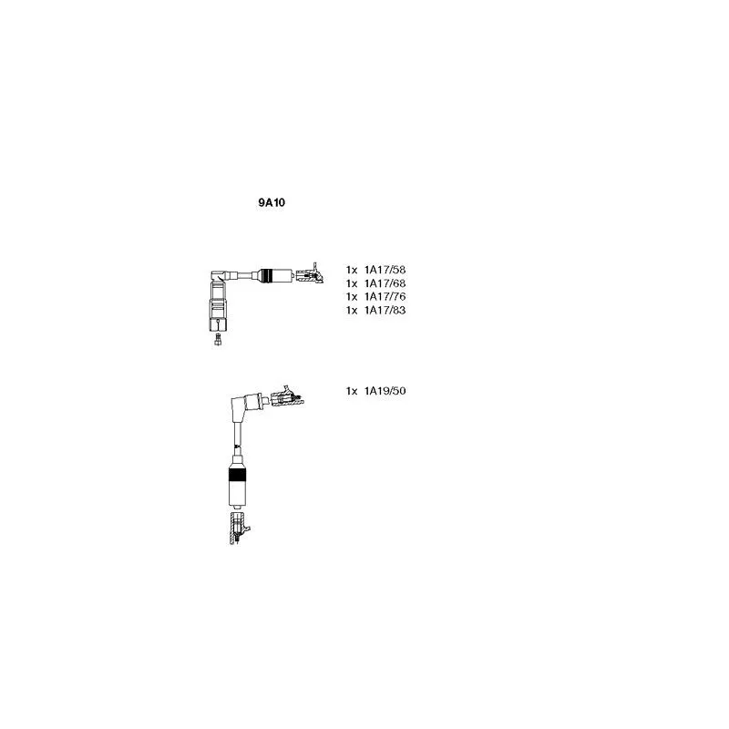 Kit de câbles d'allumage BREMI 9A10