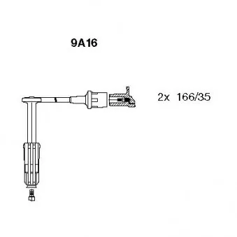 Kit de câbles d'allumage BREMI 9A16