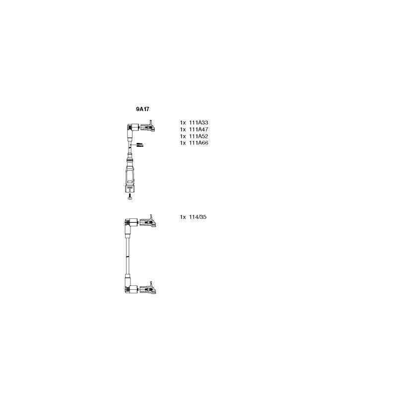 Kit de câbles d'allumage BREMI 9A17