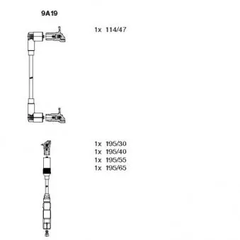 Kit de câbles d'allumage BREMI 9A19