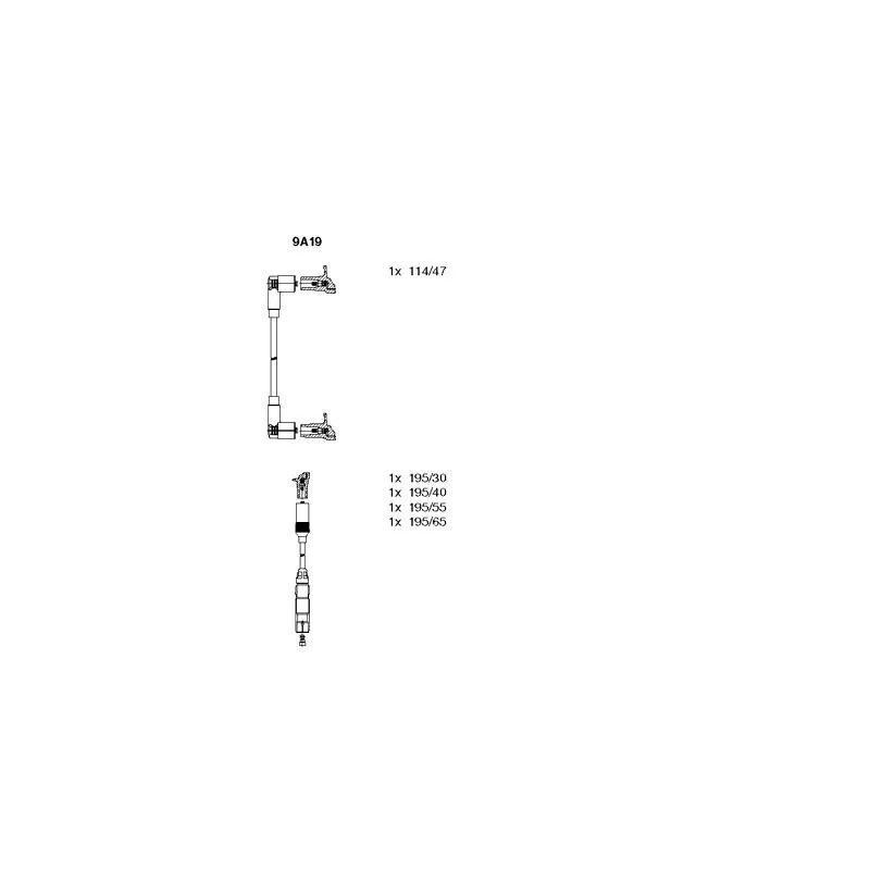 Kit de câbles d'allumage BREMI 9A19