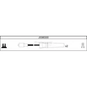 Kit de câbles d'allumage NIPPARTS J5380300