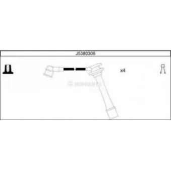 Kit de câbles d'allumage NIPPARTS J5380306