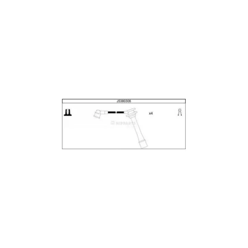 Kit de câbles d'allumage NIPPARTS J5380306
