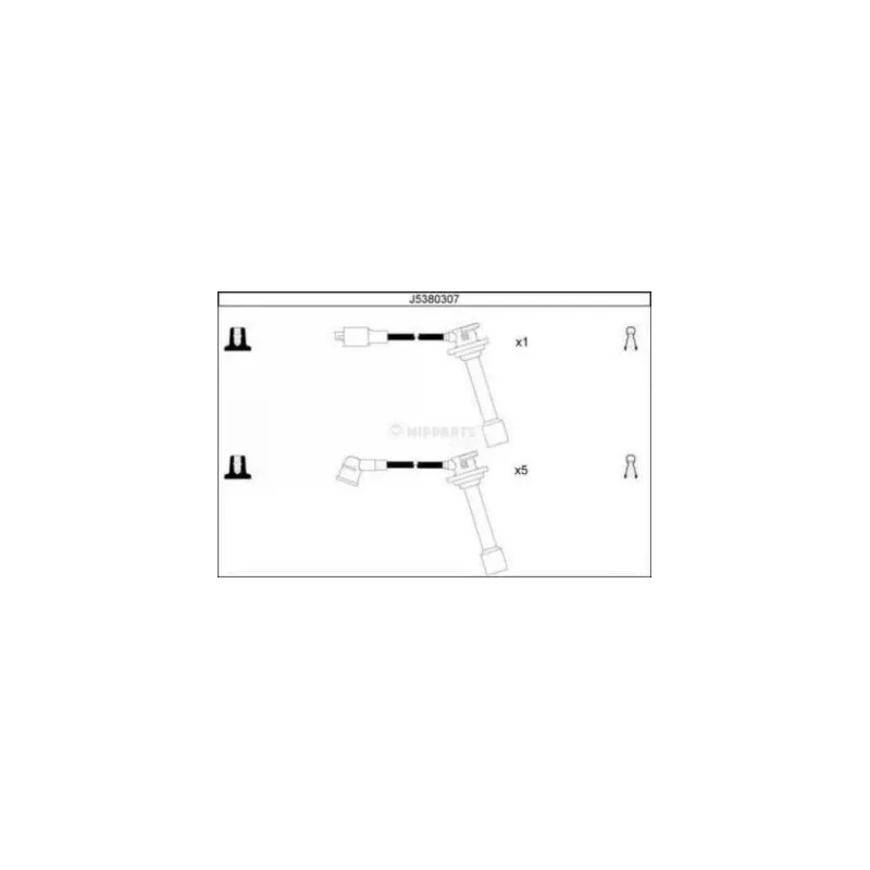 Kit de câbles d'allumage NIPPARTS J5380307