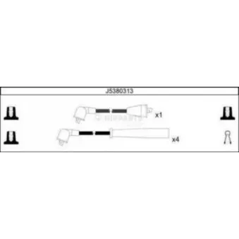 Kit de câbles d'allumage NIPPARTS J5380313