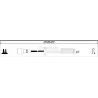 Kit de câbles d'allumage NIPPARTS J5380402