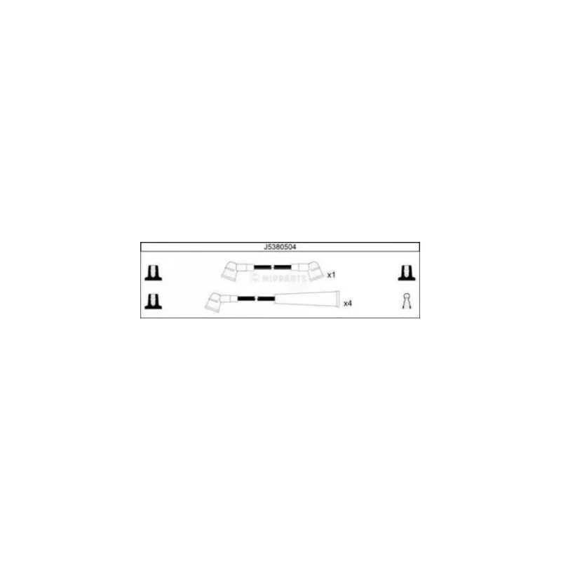 Kit de câbles d'allumage NIPPARTS J5380504
