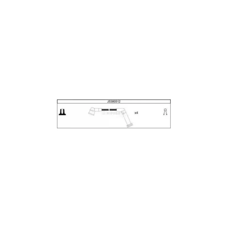 Kit de câbles d'allumage NIPPARTS J5380512