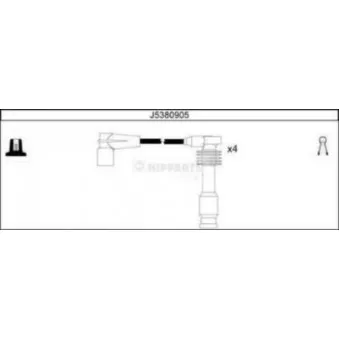 Kit de câbles d'allumage NIPPARTS J5380905