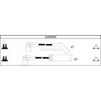 Kit de câbles d'allumage NIPPARTS J5380906