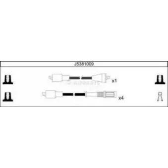 Kit de câbles d'allumage NIPPARTS J5381009