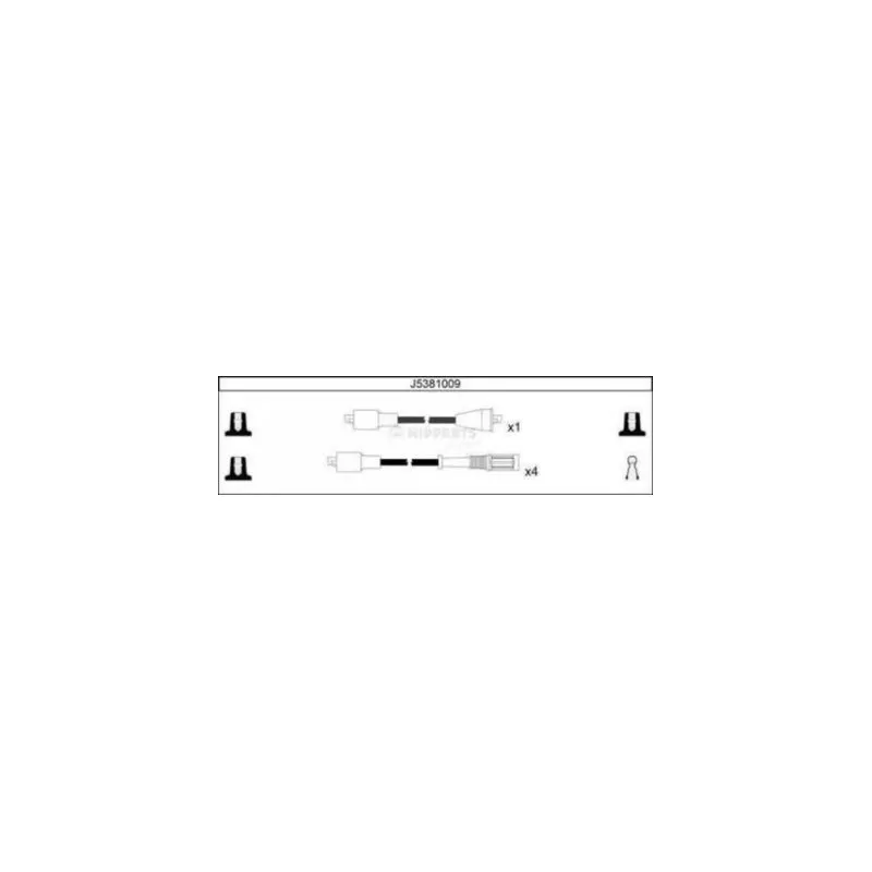 Kit de câbles d'allumage NIPPARTS J5381009