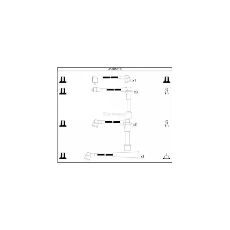 Kit de câbles d'allumage NIPPARTS J5381010