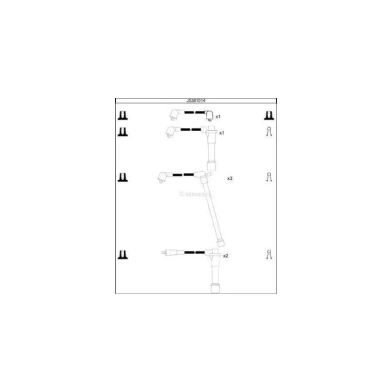Kit de câbles d'allumage NIPPARTS J5381014