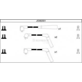 Kit de câbles d'allumage NIPPARTS J5382001