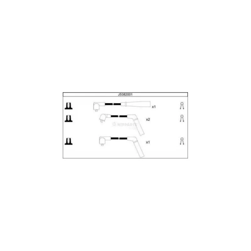 Kit de câbles d'allumage NIPPARTS J5382001
