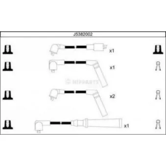 Kit de câbles d'allumage NIPPARTS J5382002