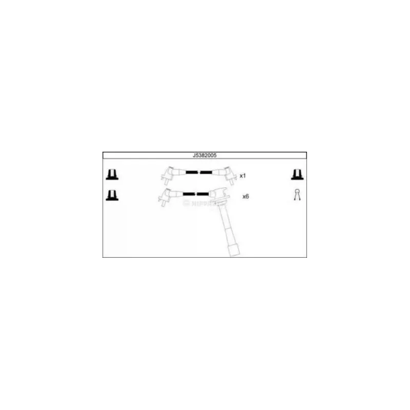 Kit de câbles d'allumage NIPPARTS J5382005