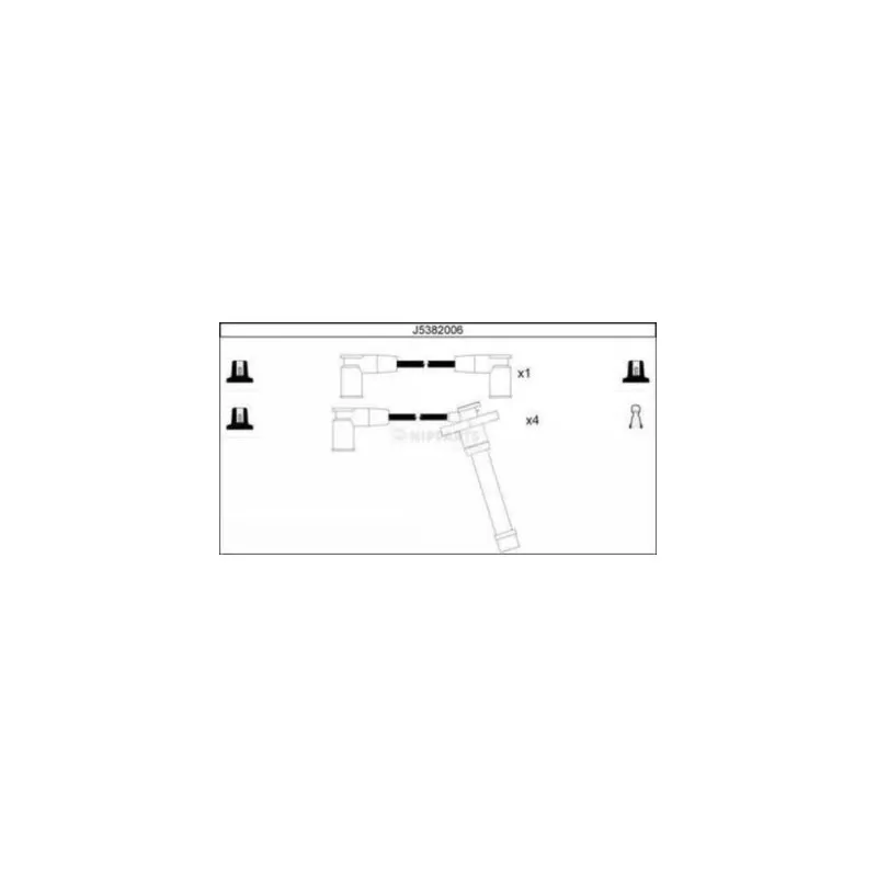 Kit de câbles d'allumage NIPPARTS J5382006