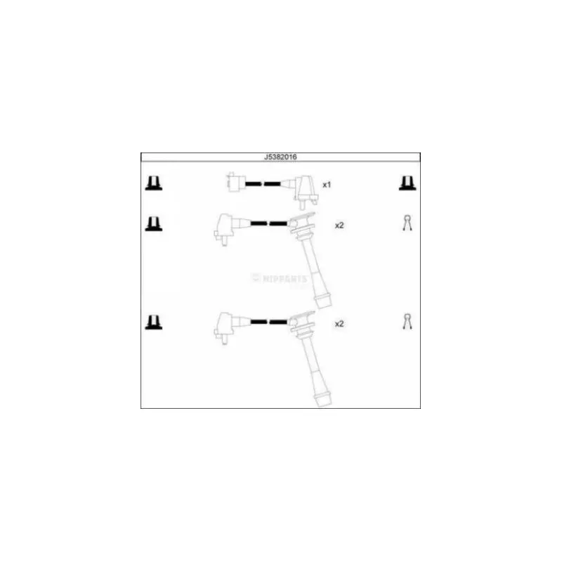 Kit de câbles d'allumage NIPPARTS J5382016