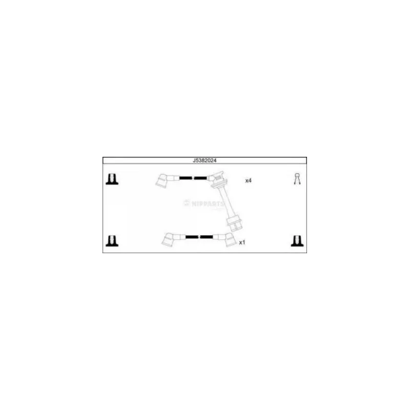 Kit de câbles d'allumage NIPPARTS J5382024