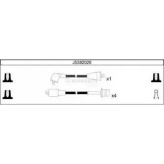 Kit de câbles d'allumage NIPPARTS J5382026