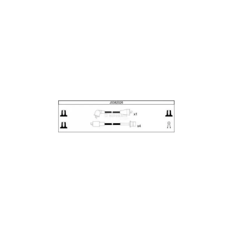 Kit de câbles d'allumage NIPPARTS J5382026