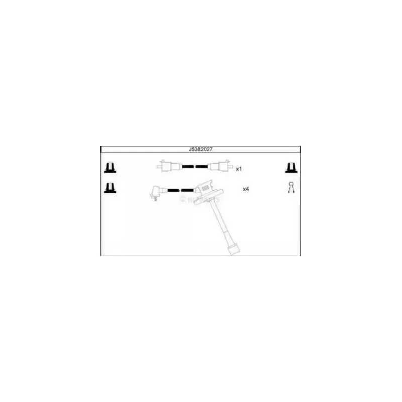 Kit de câbles d'allumage NIPPARTS J5382027