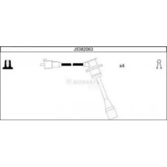 Kit de câbles d'allumage NIPPARTS J5382063
