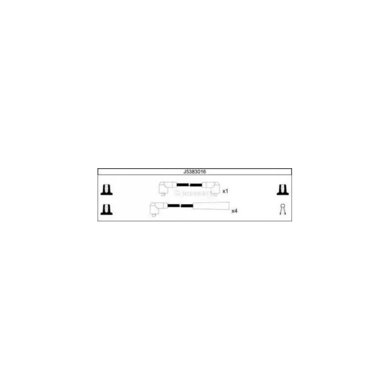 Kit de câbles d'allumage NIPPARTS J5383016