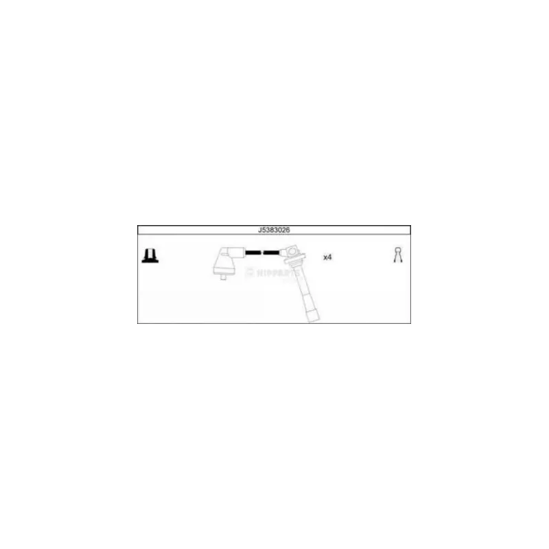 Kit de câbles d'allumage NIPPARTS J5383026