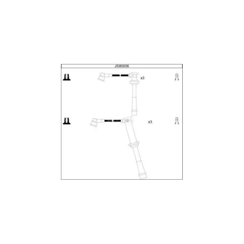 Kit de câbles d'allumage NIPPARTS J5383036