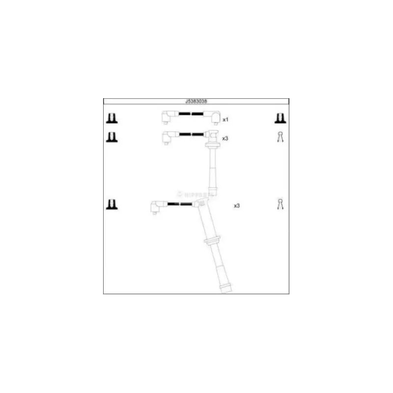 Kit de câbles d'allumage NIPPARTS J5383038