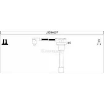 Kit de câbles d'allumage NIPPARTS J5384007