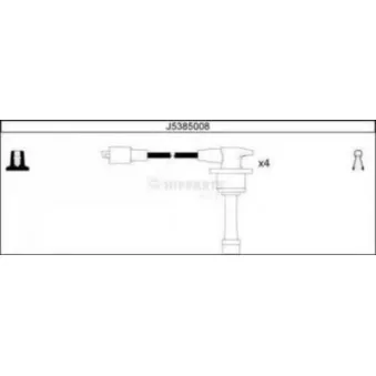 Kit de câbles d'allumage NIPPARTS J5385008