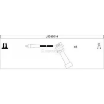 Kit de câbles d'allumage NIPPARTS J5385014