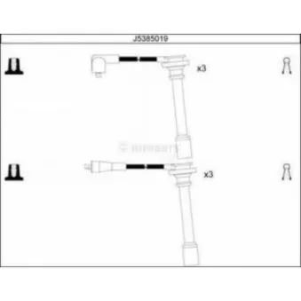 Kit de câbles d'allumage NIPPARTS J5385019