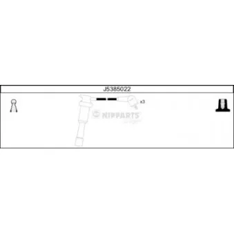 Kit de câbles d'allumage NIPPARTS J5385022