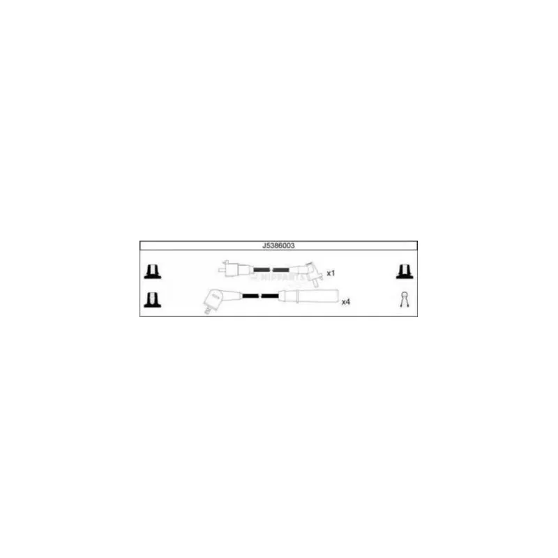Kit de câbles d'allumage NIPPARTS J5386003