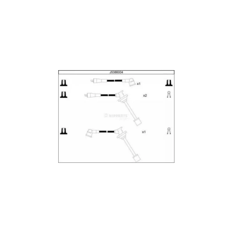 Kit de câbles d'allumage NIPPARTS J5386004