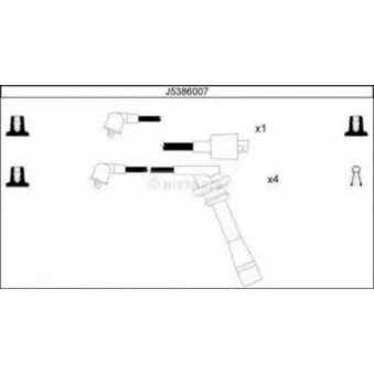 Kit de câbles d'allumage NIPPARTS J5386007